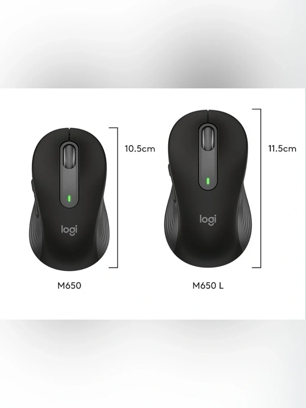 🆕 Logitech Signature M650 L Wireless Gaming Office Mouse Large Hands